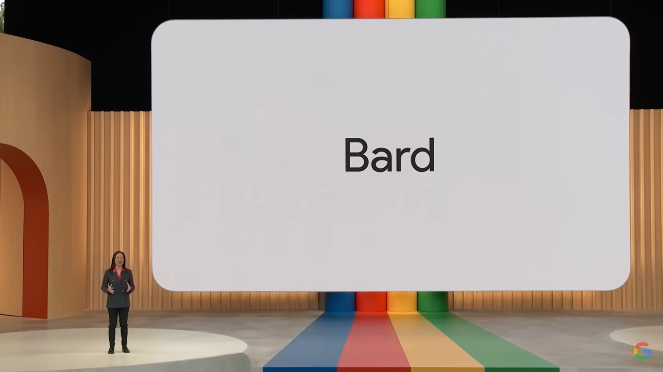 Imagem da conferência Google I/O onde é apresentado novidades do Google Bard