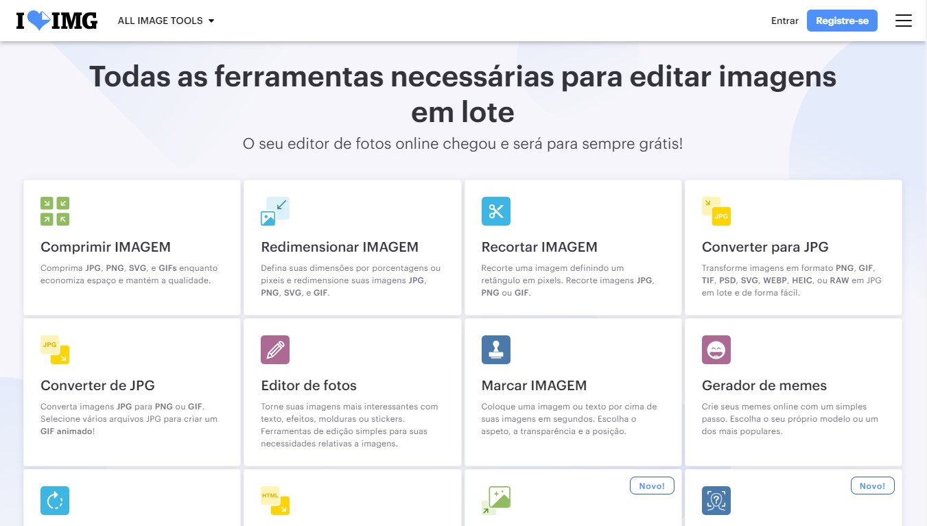 iLoveIMG: Uma Ferramenta Online Poderosa para Edição de Imagens - Panorama  Tecnológico