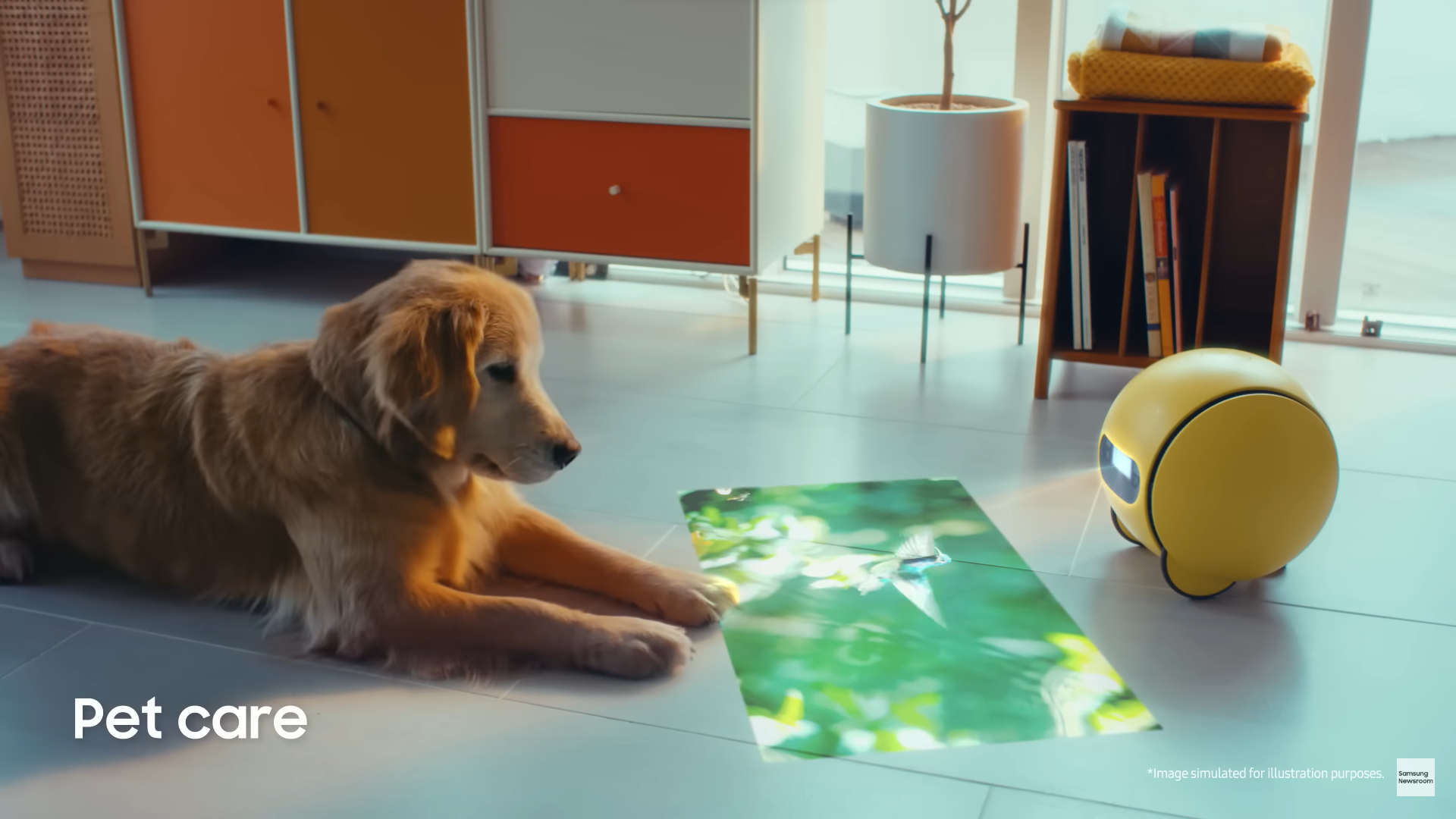 Ballie AI, robô da Samasung com Inteligência Artificial apresentado na CES 2024