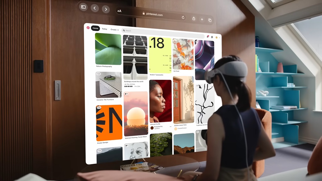 Apple Vision Pro. Imagem: Divulgação Apple