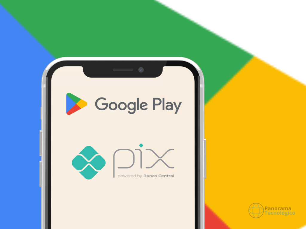 Google Play + PIX. Imagem: ilustração Panorama Tecnológico