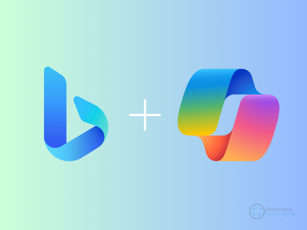 Microsoft Bing mais Copilot. Imagem: ilustração Panorama Tecnológico