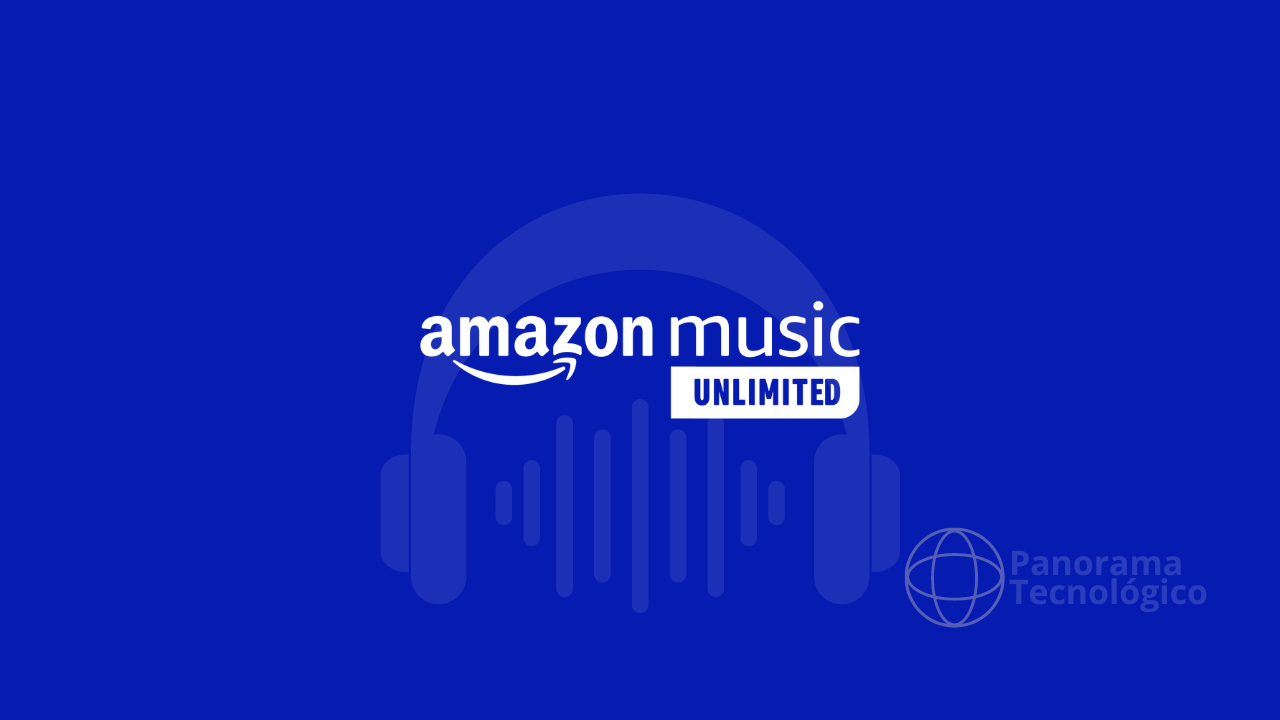 Amazon Music Unlimited. Imagem: ilustração Panorama Tecnológico.