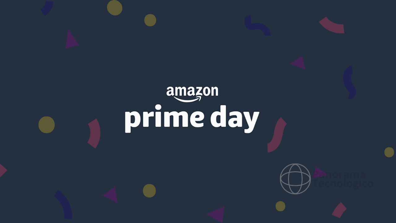 Amazon Prime Day logo. Imagem: ilustração Panorama Tecnológico.