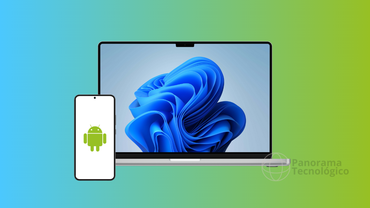 Acessar arquivos de smartphones Android pelo Explorador de Arquivos do Windows 11. Imagem: ilustração Panorama Tecnológico.