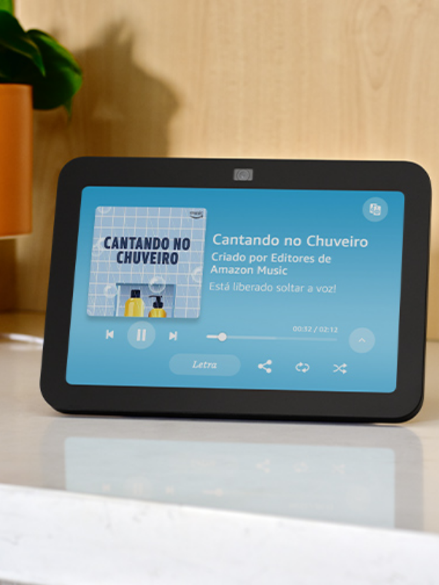 Novo Echo Show 8 com Alexa